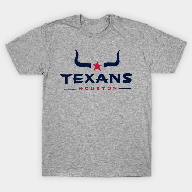 Houston Texaaaans 12 T-Shirt by Very Simple Graph